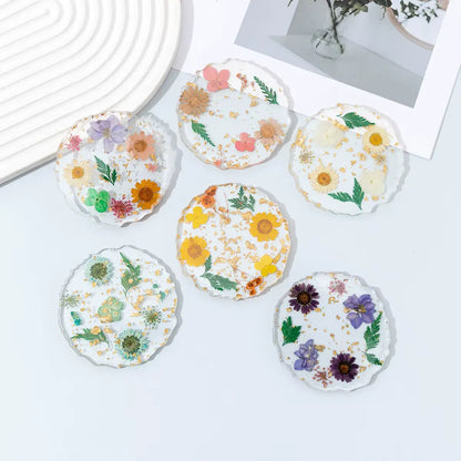 Nail Mixing Color Palette Dried Flower Gold Foil Resin (5 colors available)