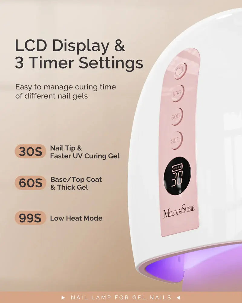 MelodySusie P-PLUS30G Rechargeable Cordless UV/LED Nail Lamp
