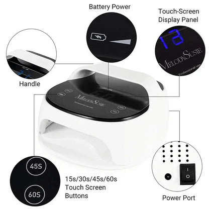 MelodySusie EOS 5(SPro27I/SPro24TR) Rechargeable LED/UV Nail Lamp
