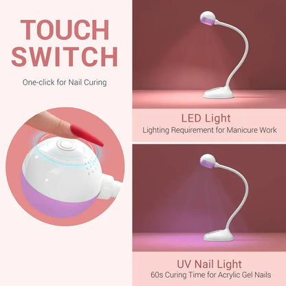 MelodySusie S-Pro09M(Spro09D) 2 in 1 UV LED Nail Art Lamp