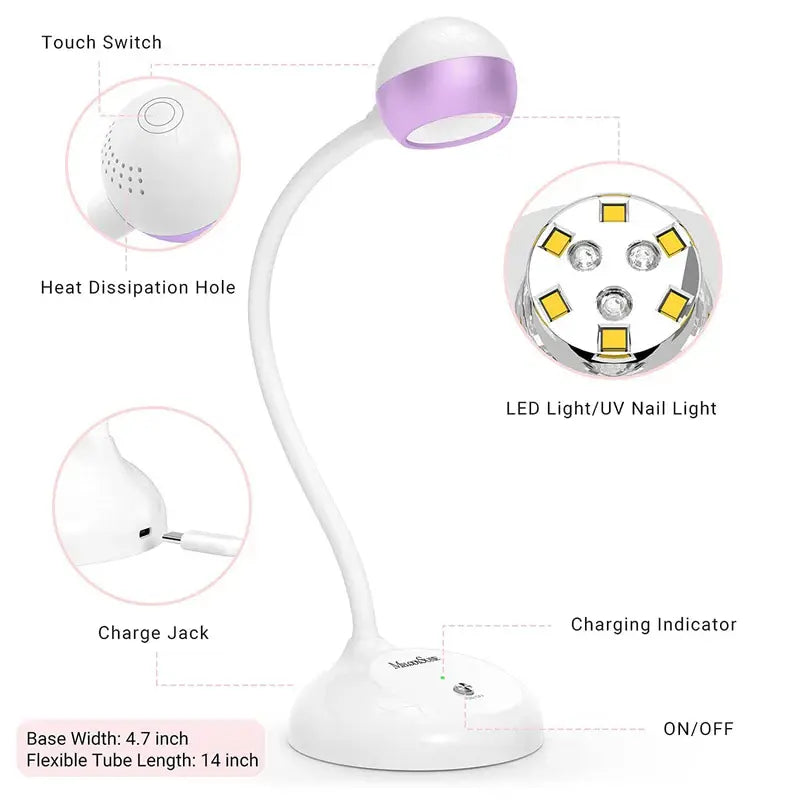 MelodySusie S-Pro09M(Spro09D) 2 in 1 UV LED Nail Art Lamp
