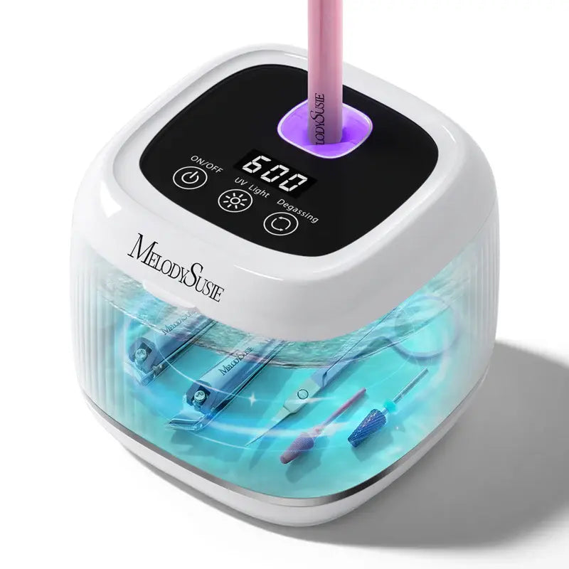 MelodySusie 2 in 1 Ultrasonic Cleaner Machine for Manicure