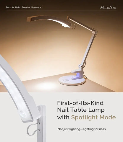 S-Pro29G Nail-Focused 3-Mode Manicure Table Lamp with White Mini Nail Lamp