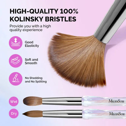 MelodySusie 100% Kolinsky Acrylic Nail Brush