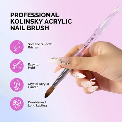 MelodySusie 100% Kolinsky Acrylic Nail Brush