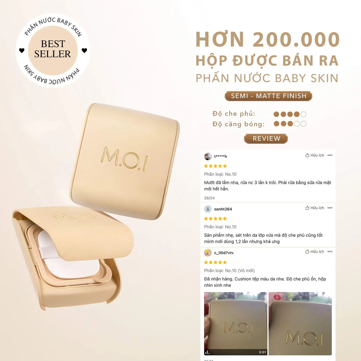 Phấn Nước M.O.I - Cushion 12g