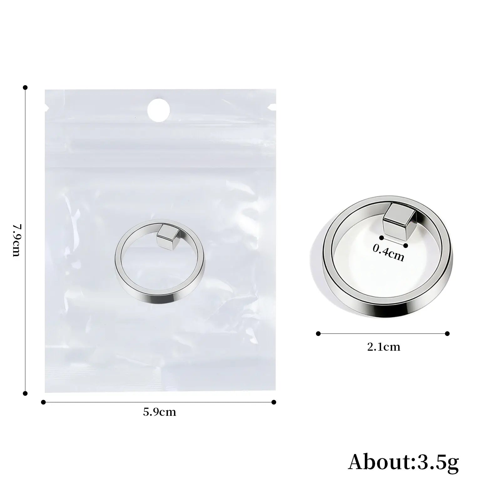 2 Sets Cat Eye Magnets - Ring &amp; Cube Set (4pcs)