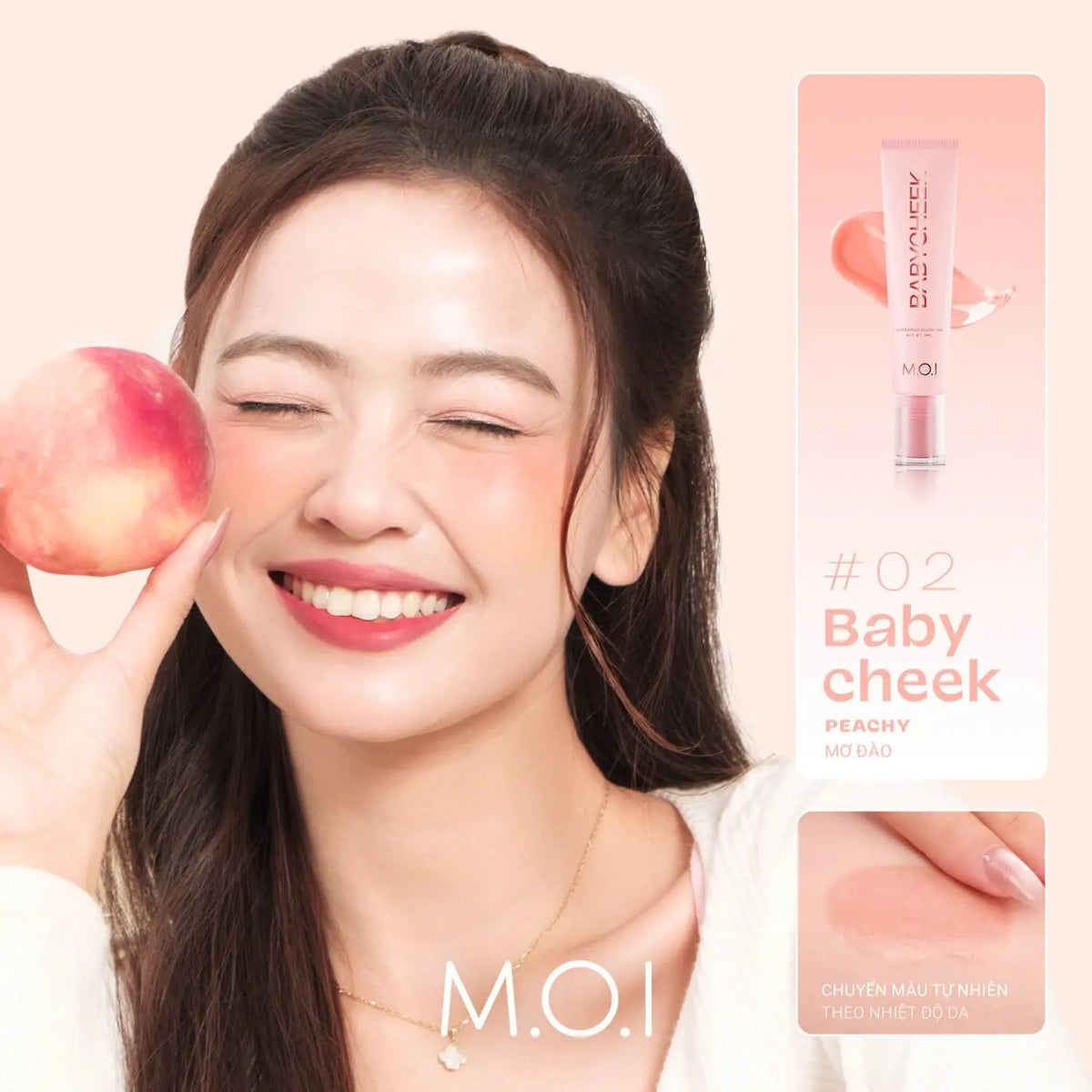 Má Hồng Sữa - M.O.I Baby Cheek 14ml