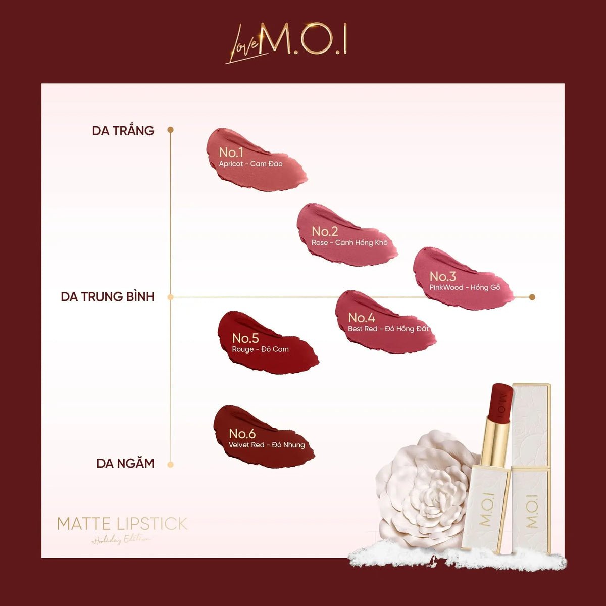 Son Thỏi Love M.O.I - Holiday Lipstick Edition 2.7g