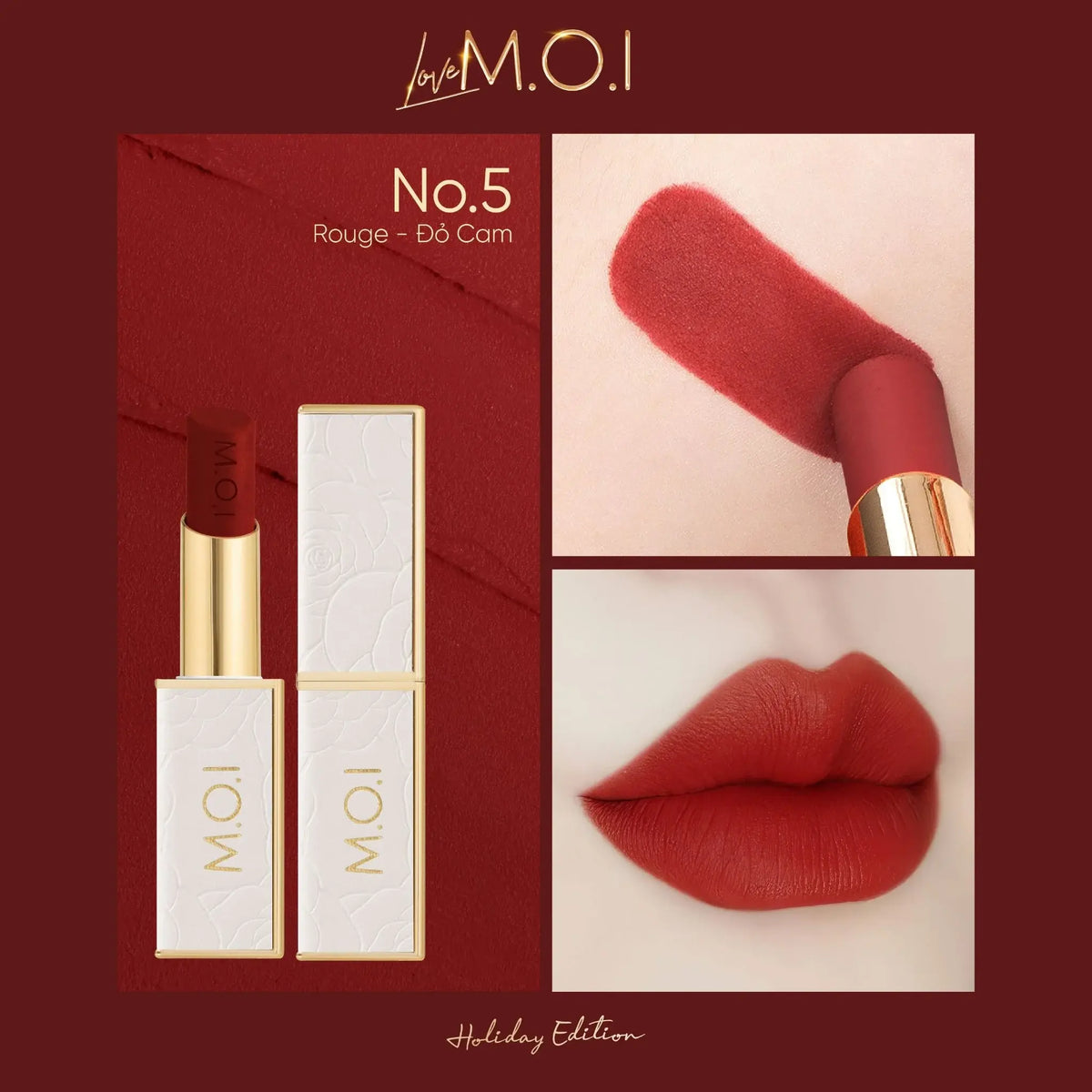 Son Thỏi Love M.O.I - Holiday Lipstick Edition 2.7g