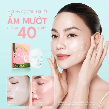 Mặt Nạ Gạo Tinh Khiết Sáng Da M.O.I Hydrogel Rice Mask – Box of 3