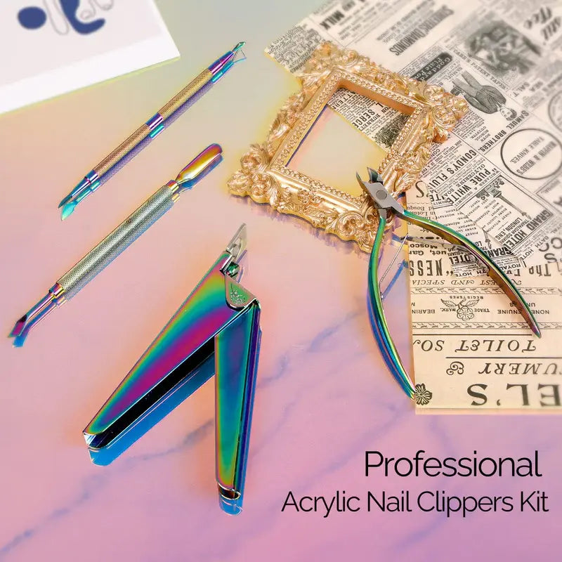 MelodySusie Acrylic Nail Clippers 4 in 1 Kit