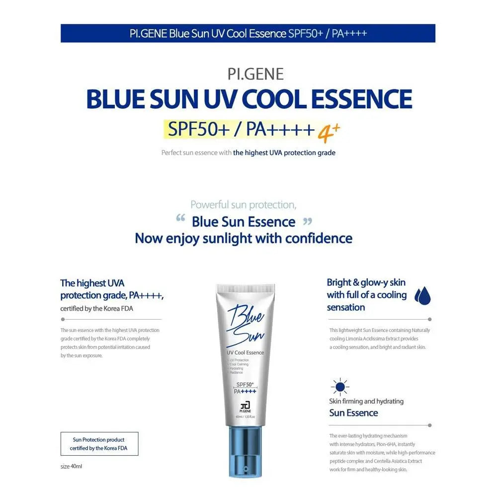 Kem Chống Nắng PI.GENE Blue Sun UV Cool Essence SPF50+ PA++++