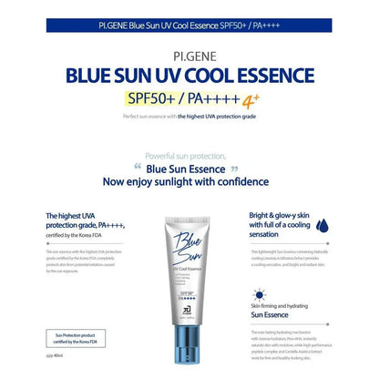 Kem Chống Nắng PI.GENE Blue Sun UV Cool Essence SPF50+ PA++++