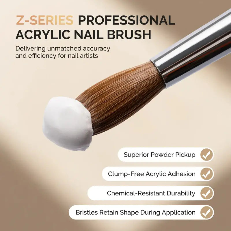 Z-Series 100% Top-Tier Kolinsky Acrylic Nail Brush