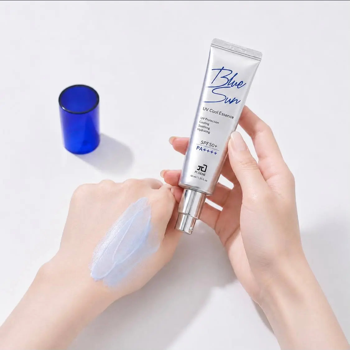 Kem Chống Nắng PI.GENE Blue Sun UV Cool Essence SPF50+ PA++++