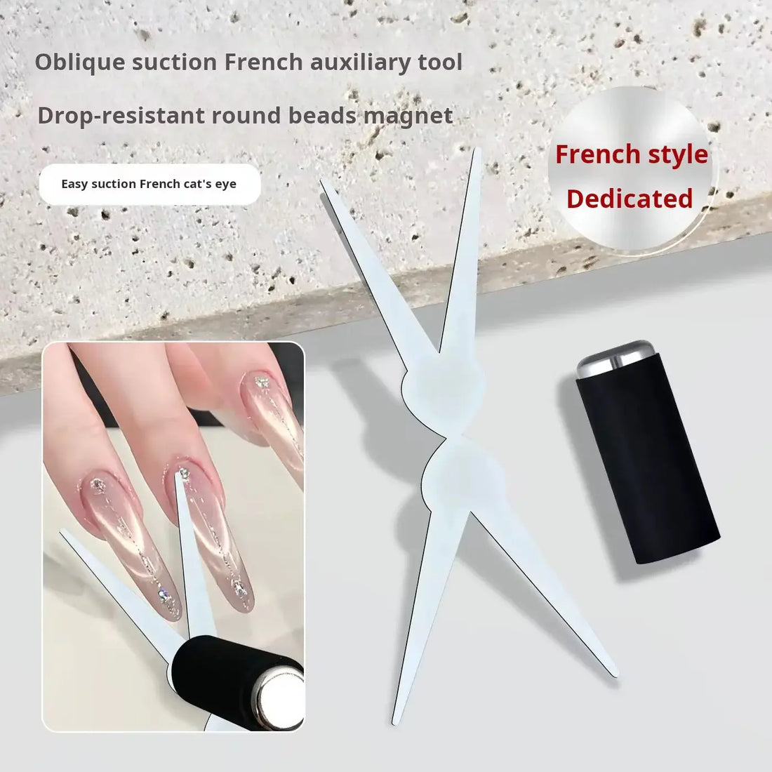 AU French V Shape Strong Magnet Cateye Tool