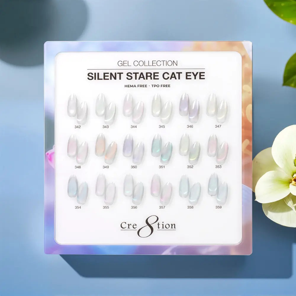 Cre8tion Silent Stare Cat Eye Gel Kit – 18 Colors + 2 Free Top Coats