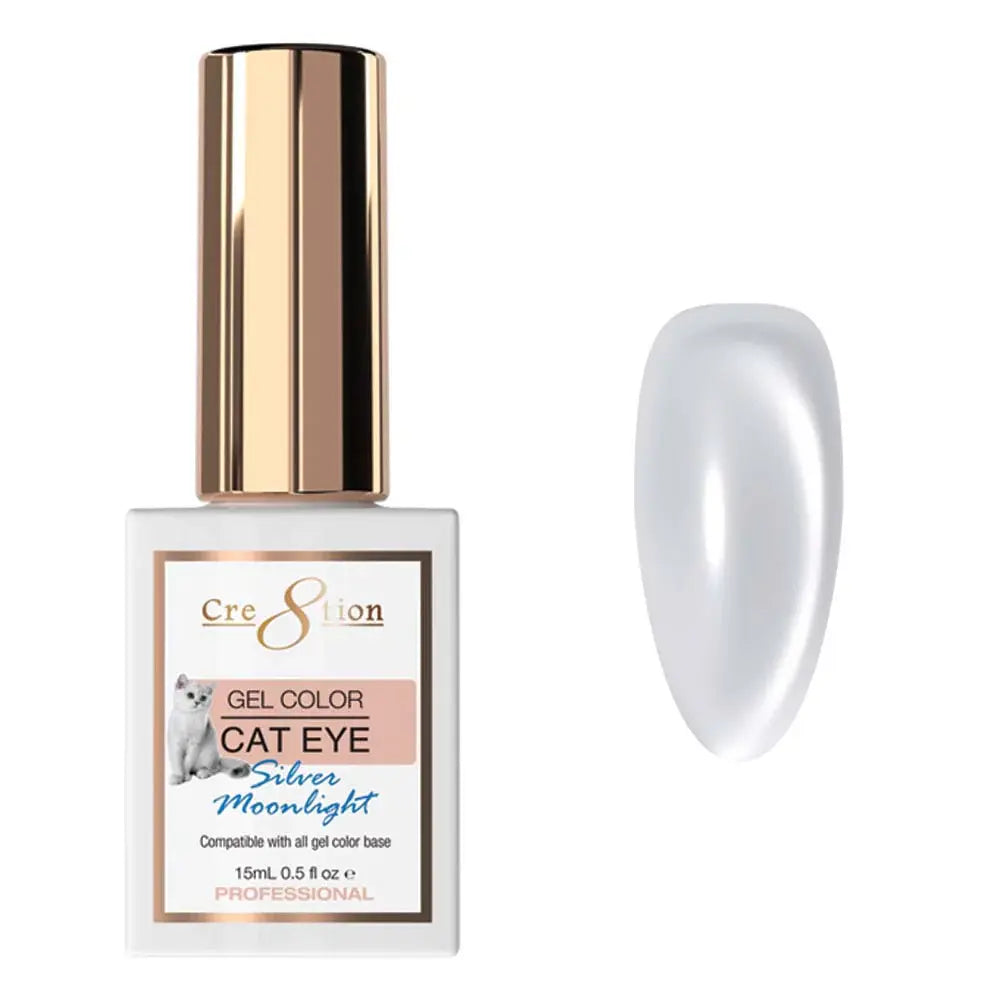 Cre8tion Silver Moonlight Cat Eye Gel 0.5 oz