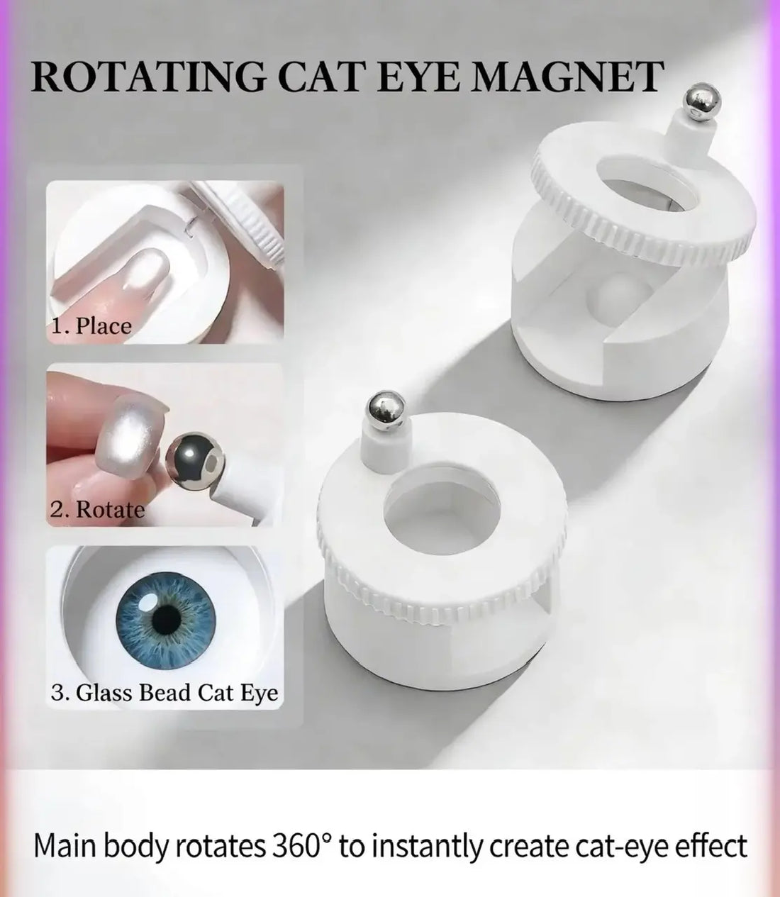 AU Rotating Cat Eye Magnet – 360° Nail Art Tool