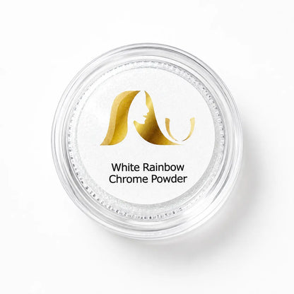 AU White Rainbow Chrome Powder