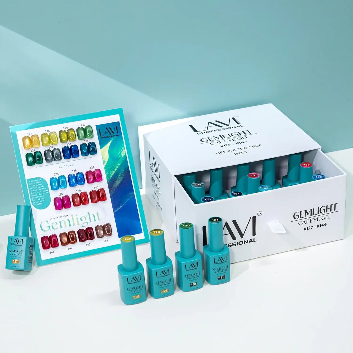 LAVI Cat Eye Kit (18 colors) - GEMLIGHT (