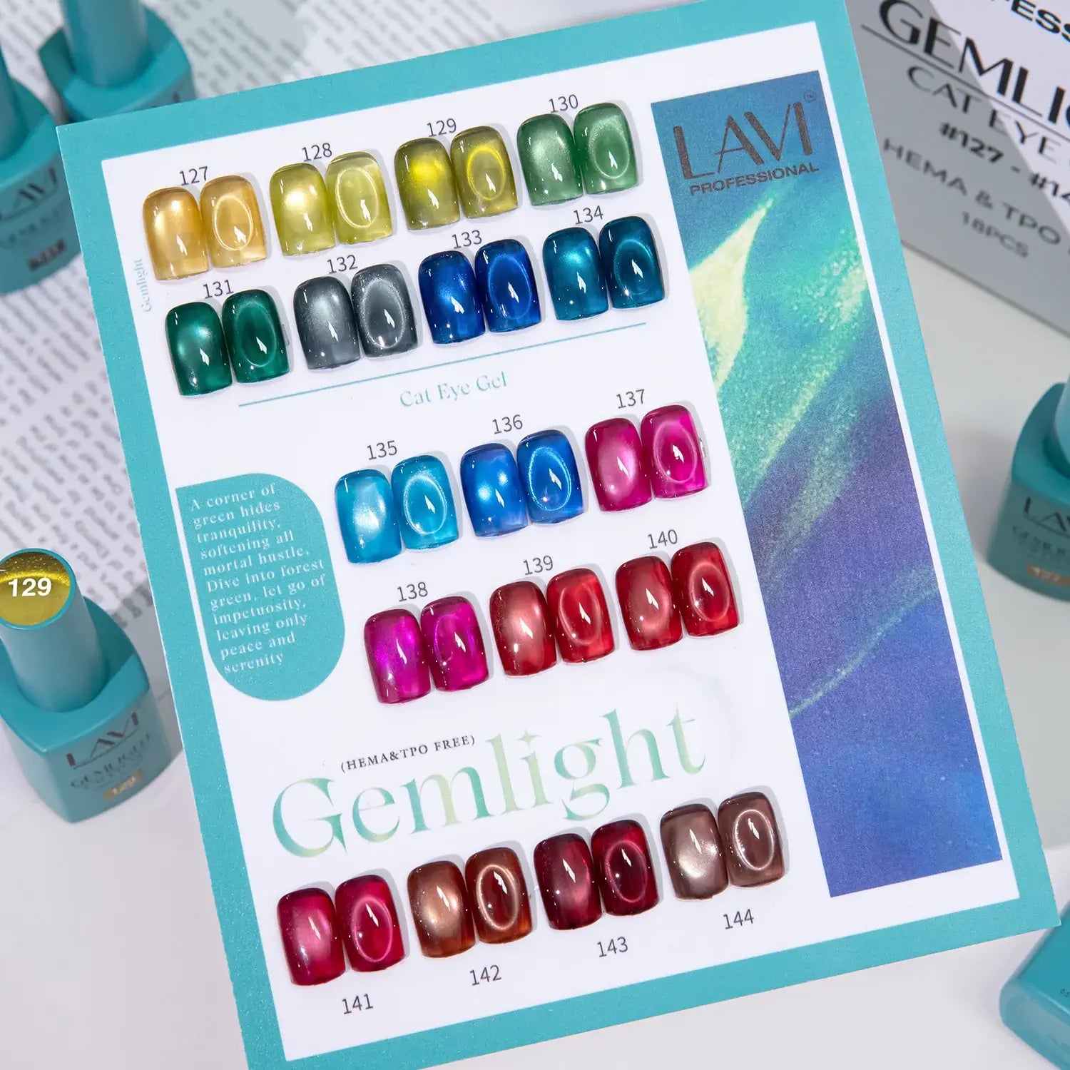 LAVI Cat Eye Kit (18 colors) - GEMLIGHT (