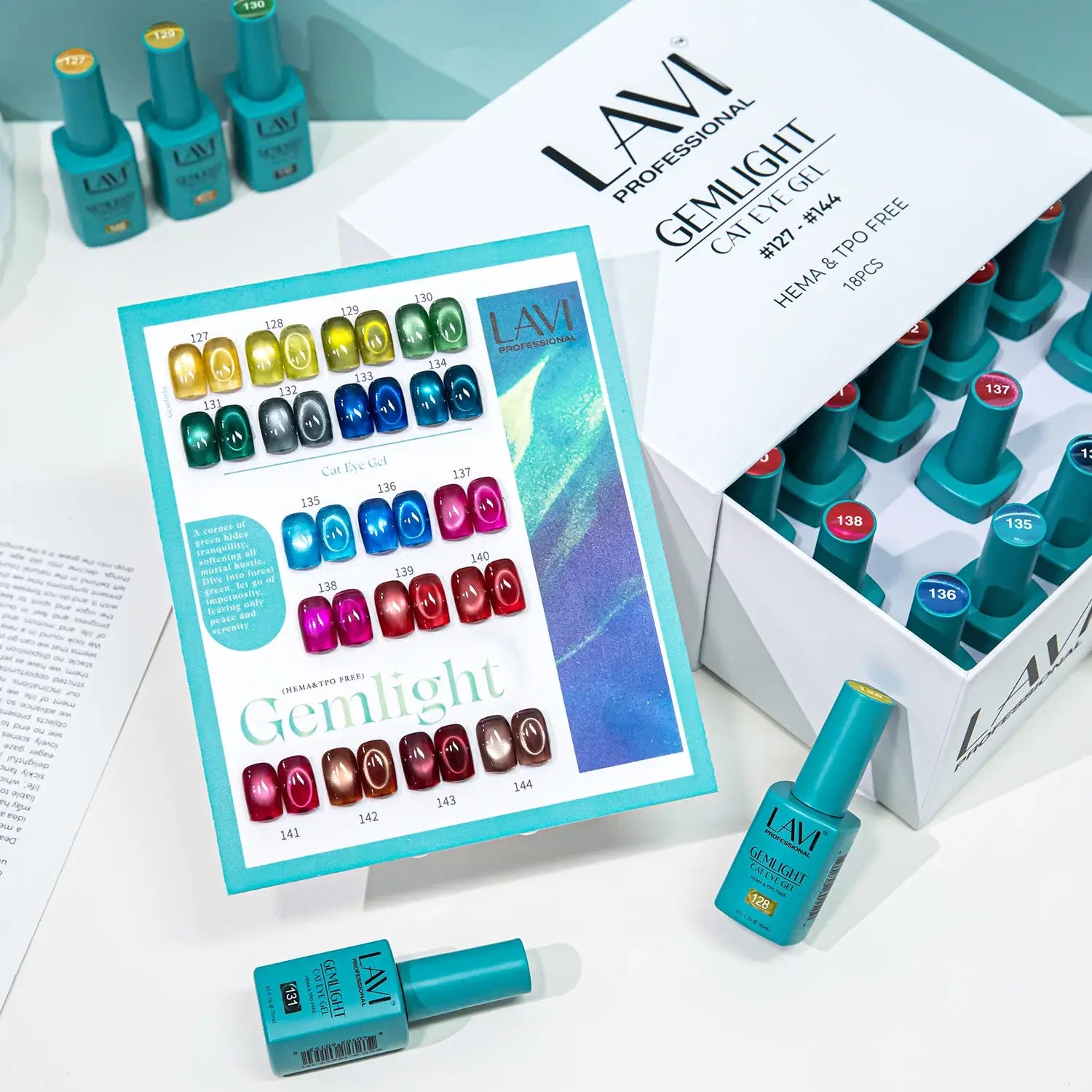 LAVI Cat Eye Kit (18 colors) - GEMLIGHT (