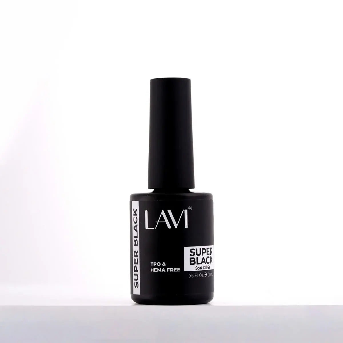 Lavi Super Black Gel 0.5oz (HEMA &amp; TPO Free), V2 (Pk: 25 pcs/box, 200 pcs/case)
