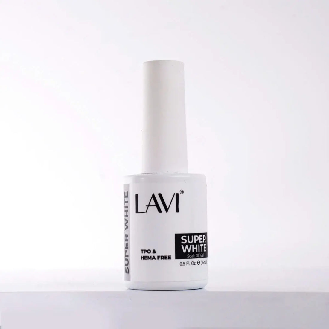 Lavi Super White Gel 0.5oz (HEMA &amp; TPO Free), V2 (Pk: 25 pcs/box, 200 pcs/case)