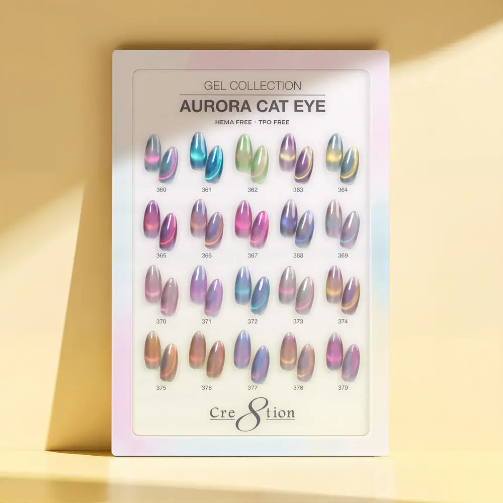 Cre8tion Aurora Cat Eye Gel Kit – 20 Colors