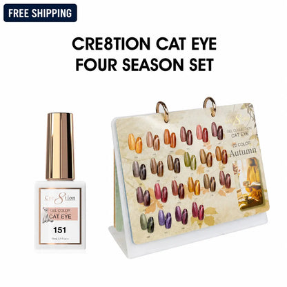 Cre8tion Four Season Cat Eye Gel Set - 81 Colors