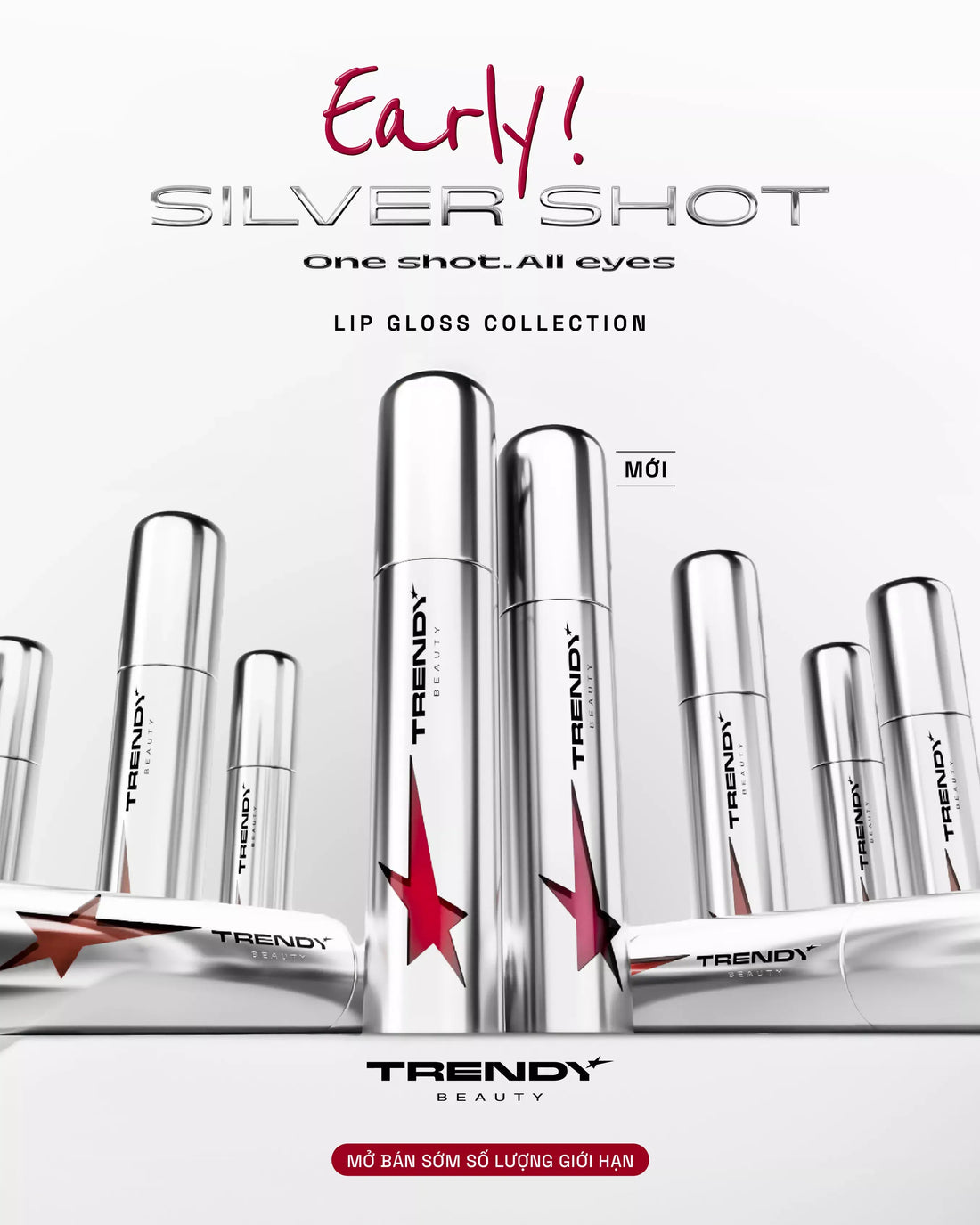 Son bóng Trendy Beauty Silver Shot Lips Gloss Collections - 13 colors