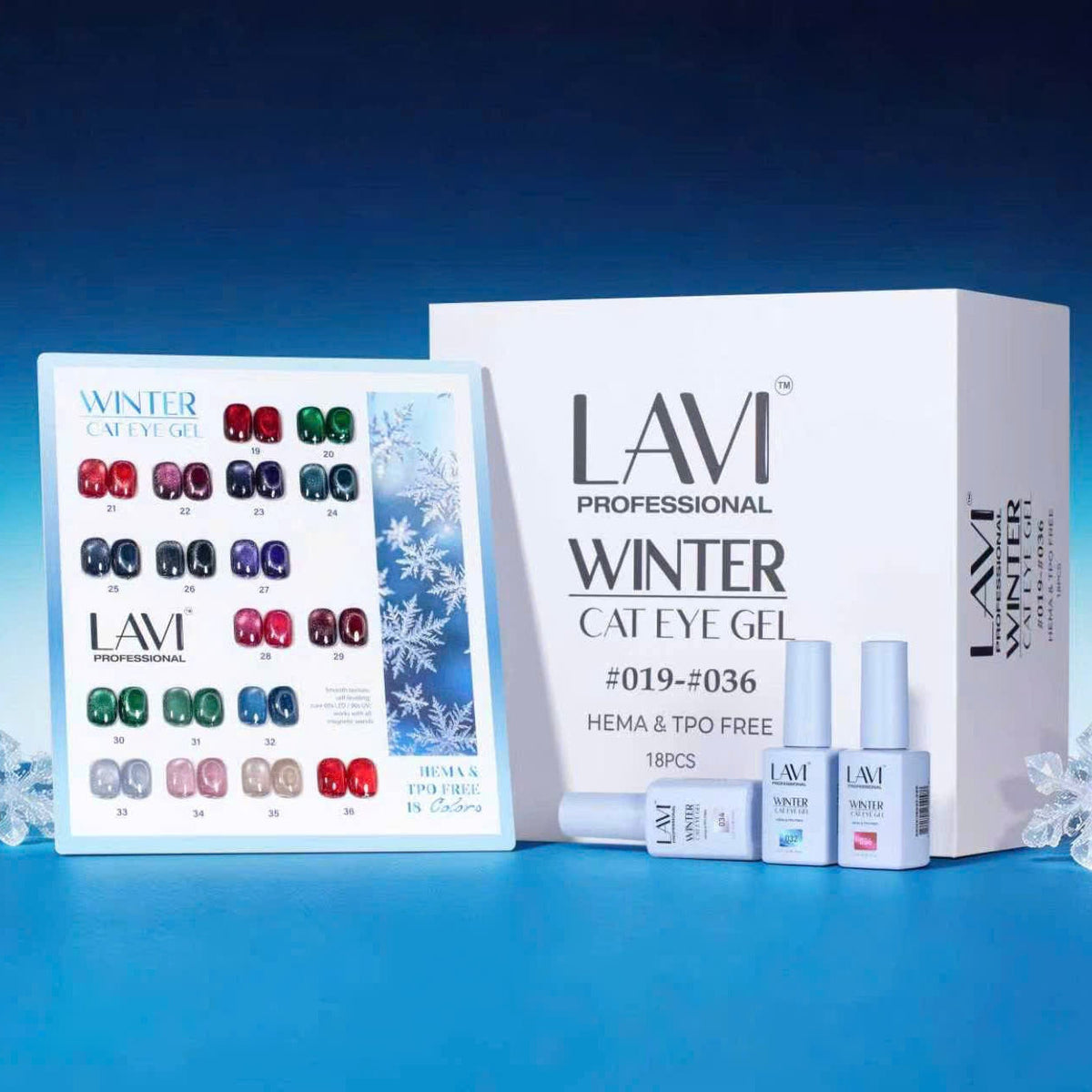 LAVI Cat Eye Kit (18 colors) - WINTER (