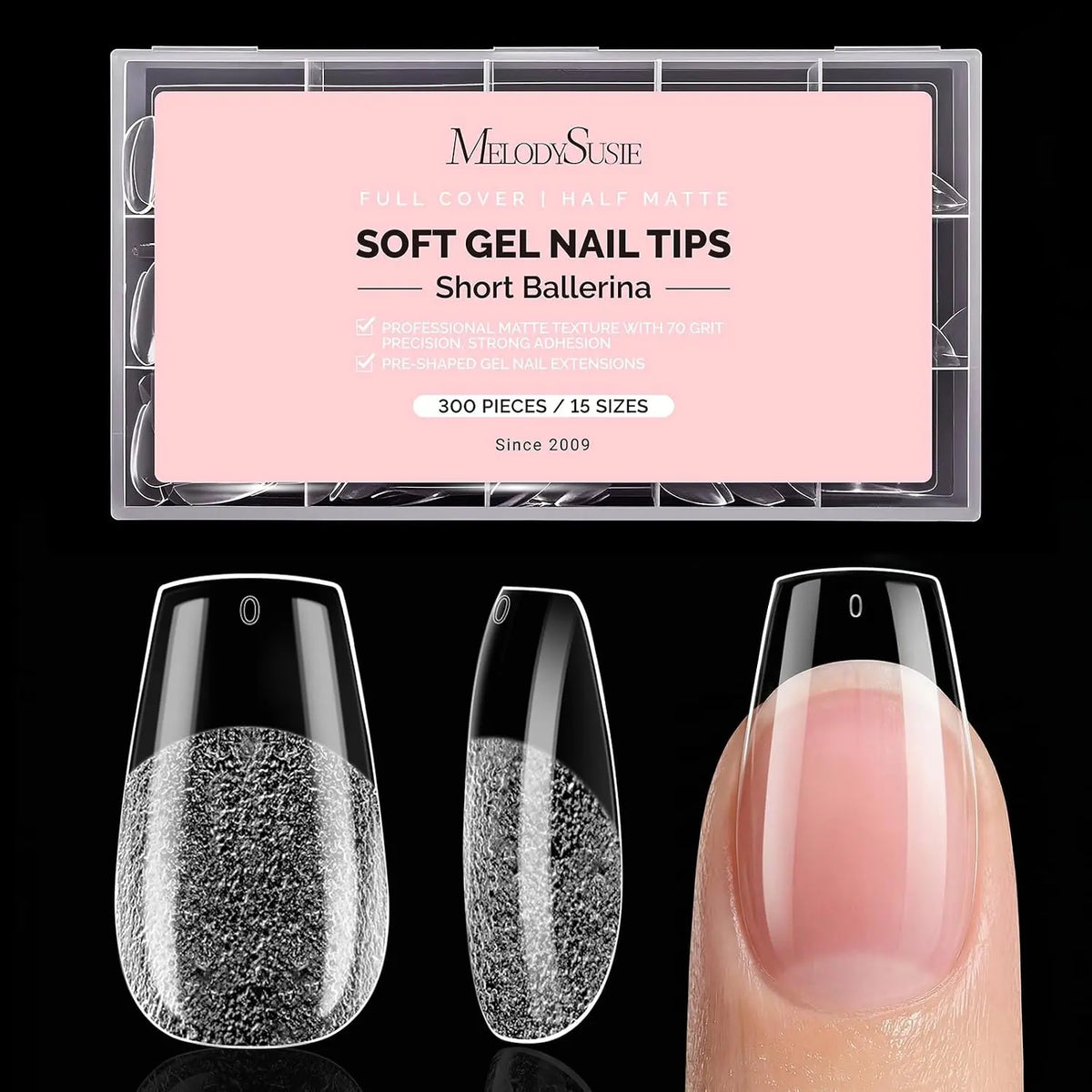 MelodySusie Nail and Toenails Tips- 300Pcs