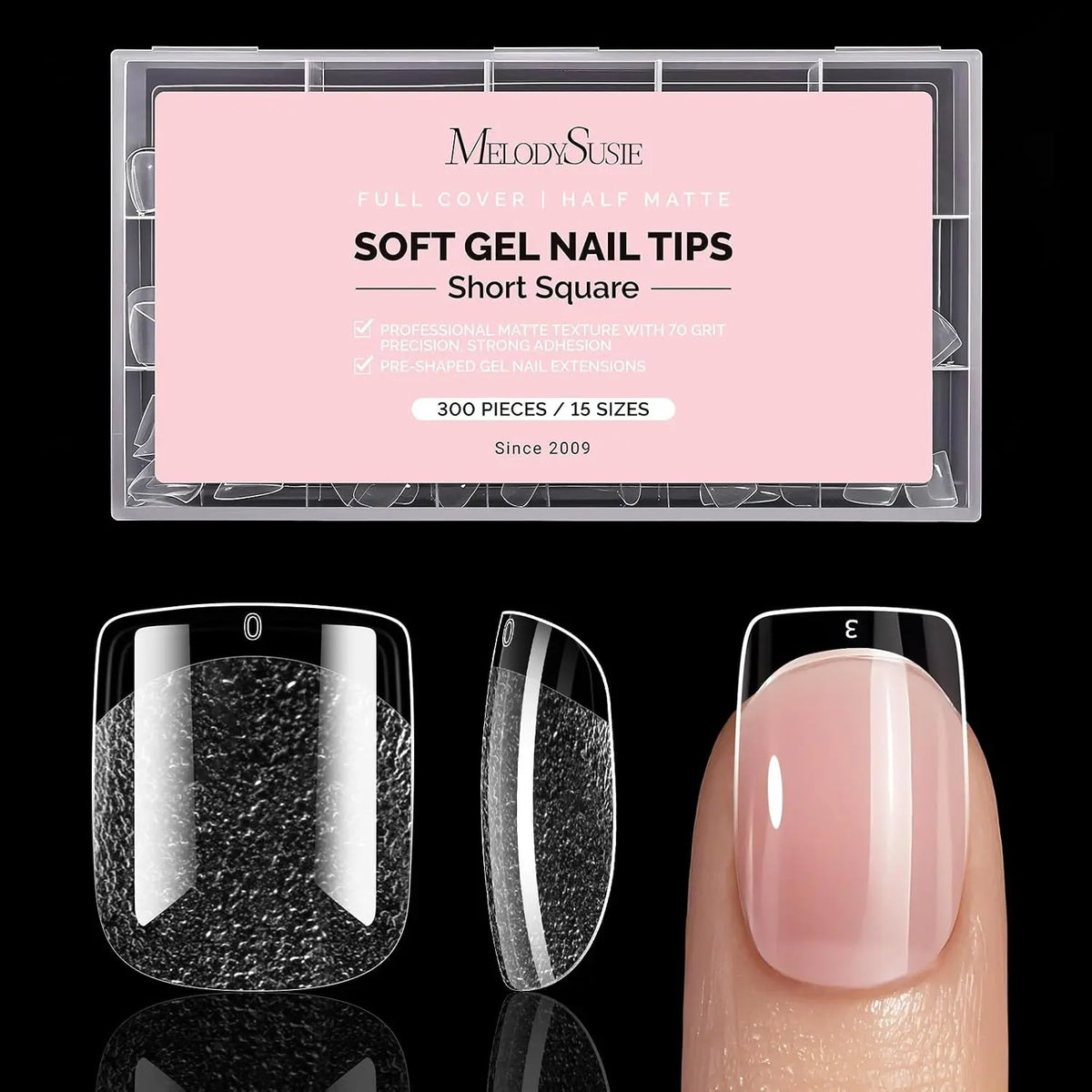 MelodySusie Nail and Toenails Tips- 300Pcs
