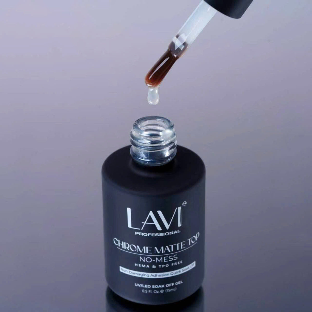 LAVI Chrome Matte Top Coat 0.5oz (HEMA &amp; TPO Free)