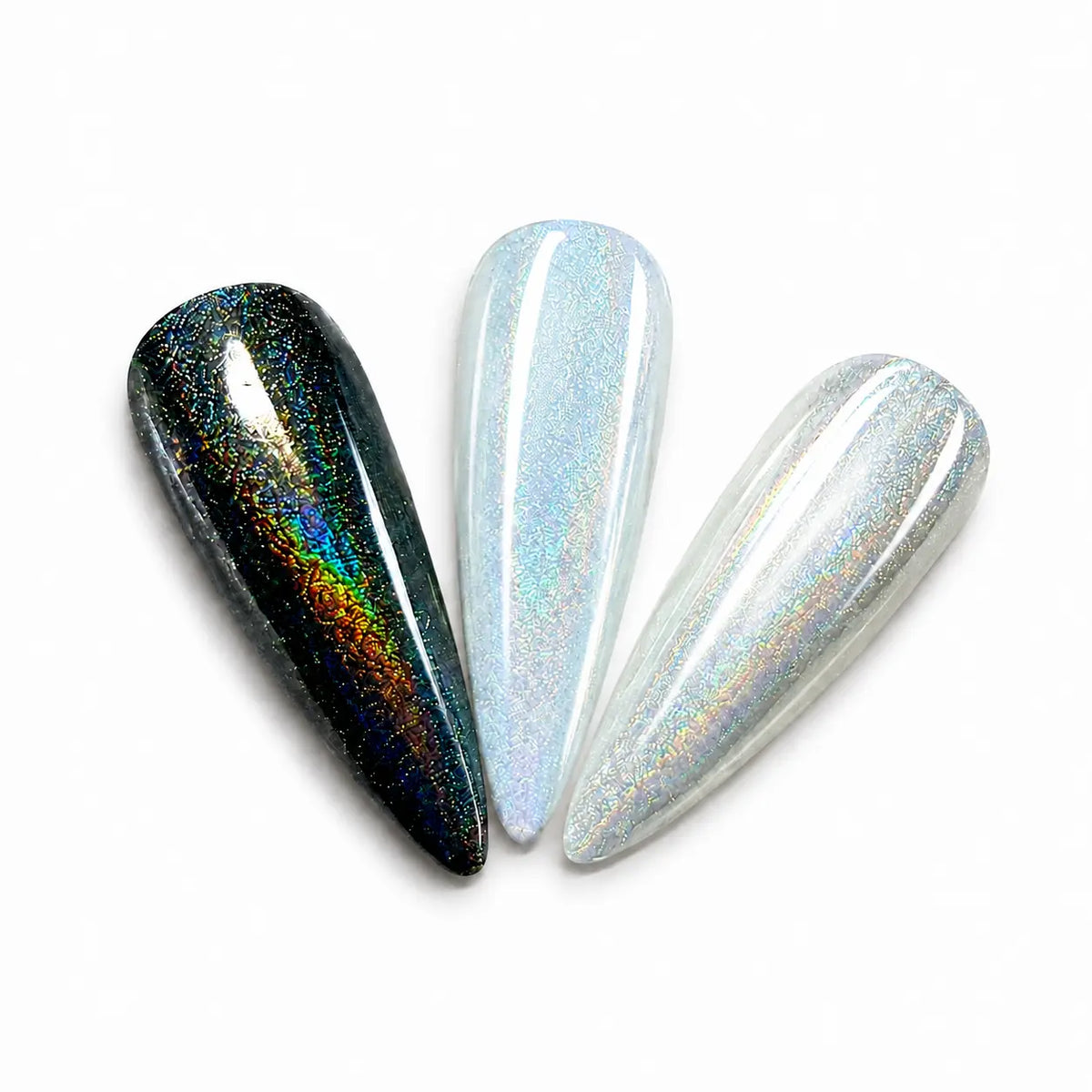AU White Rainbow Chrome Powder