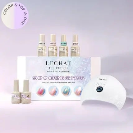 Try Me Kit LeChat Gel Polish Color &amp; Topcoat all in one Shimmering Shades