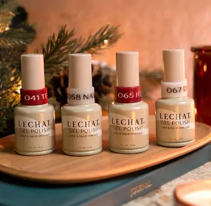Try Me Kit LeChat Gel Polish Color &amp; Topcoat all in one Holiday Hues