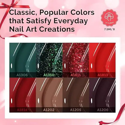 MelodySusie Gel Nail Polish Kit with UV Light P-PLUS30F