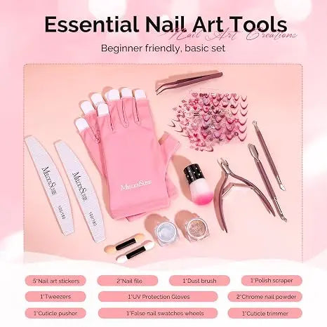 MelodySusie Gel Nail Polish Kit with UV Light P-PLUS30F