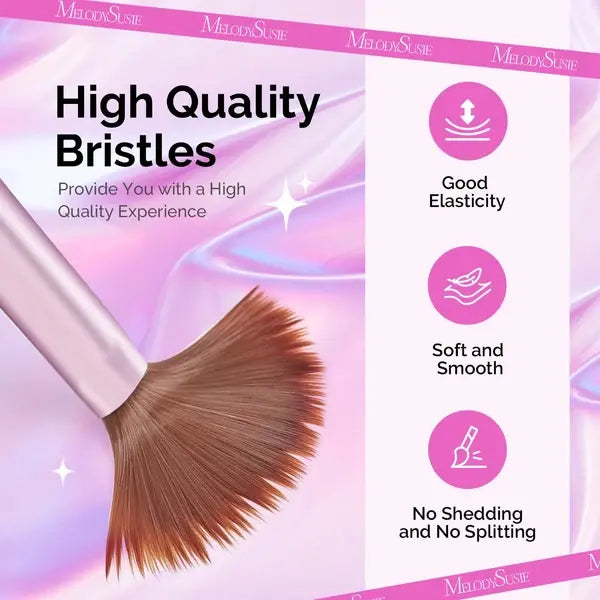 Acrylic Nail Brush Set (4Pcs) - Rose Gold