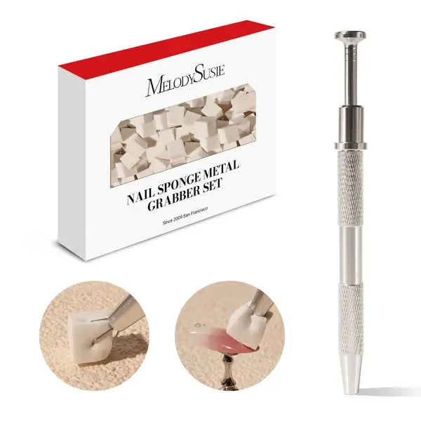 Nail Art Sponges With Grabbing Pen