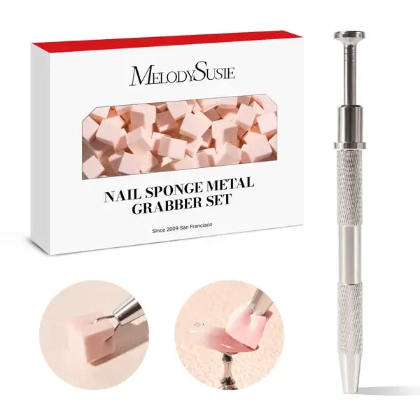 Nail Art Sponges With Grabbing Pen
