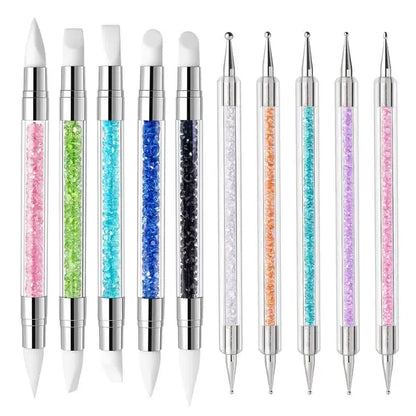 Nail Art Sculpture Pen Acrylic Dual Tipped Brushes