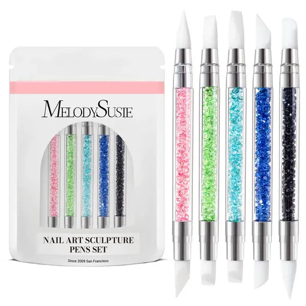 Nail Art Sculpture Pen Acrylic Dual Tipped Brushes