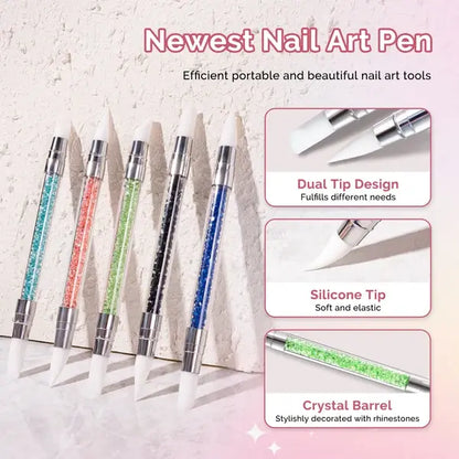 Nail Art Sculpture Pen Acrylic Dual Tipped Brushes