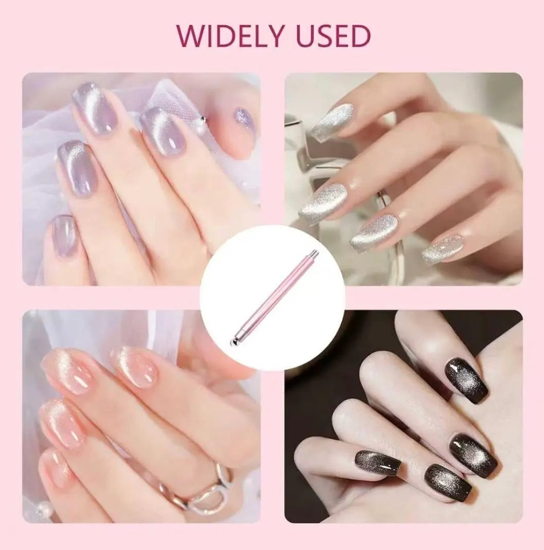 AU Nails Dual-End Cat-Eye Magnet Wand - Ball &amp; Round Head