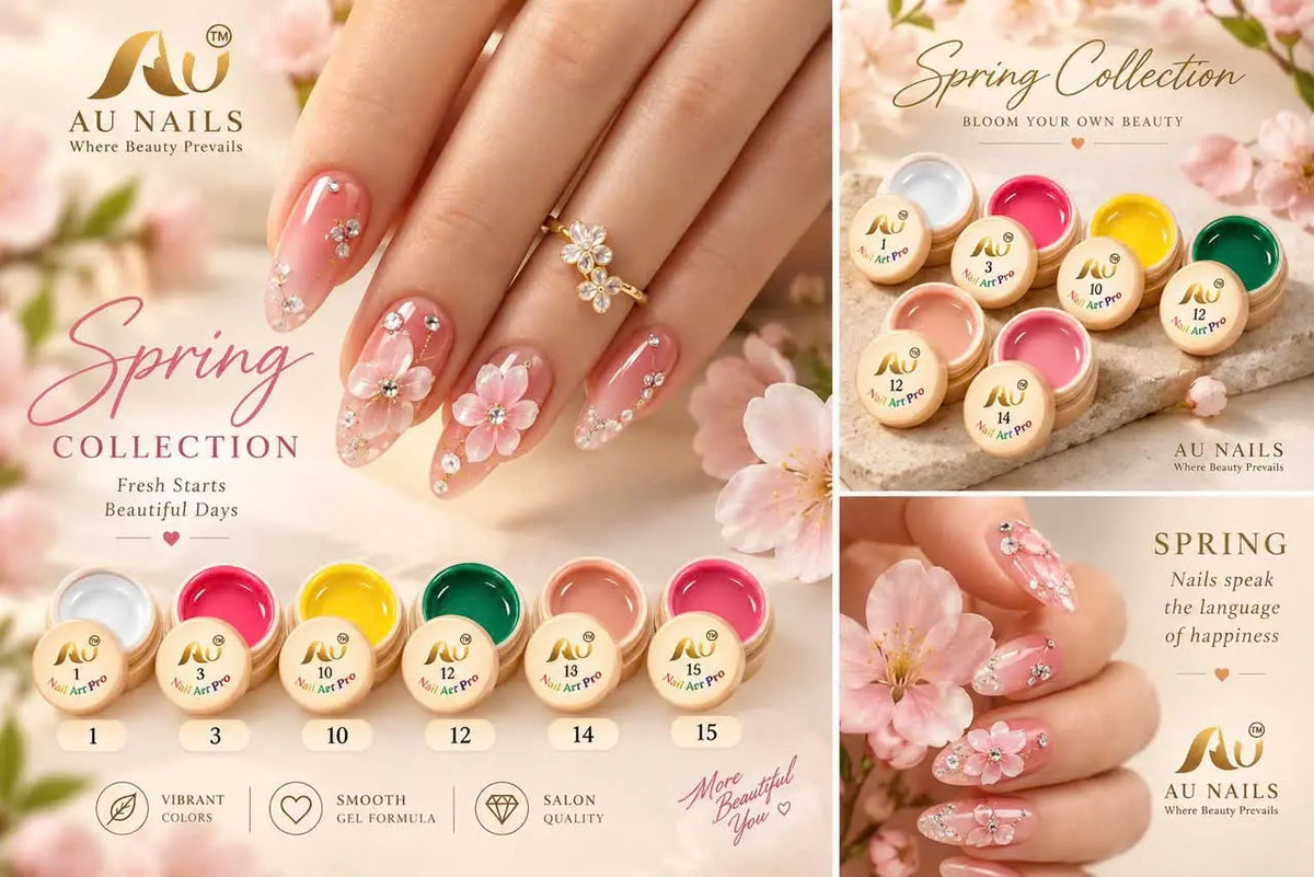 AU NAILS Spring Collection | Fresh &amp; Floral Nail Colors